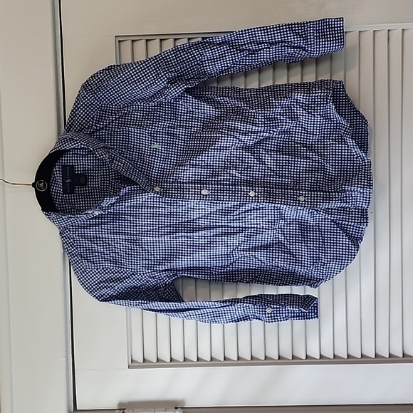 Ralph Lauren Other - EUC  Ralph Lauren Boys Blue & White L/S Gingham Button Down Shirt,  Size 7
